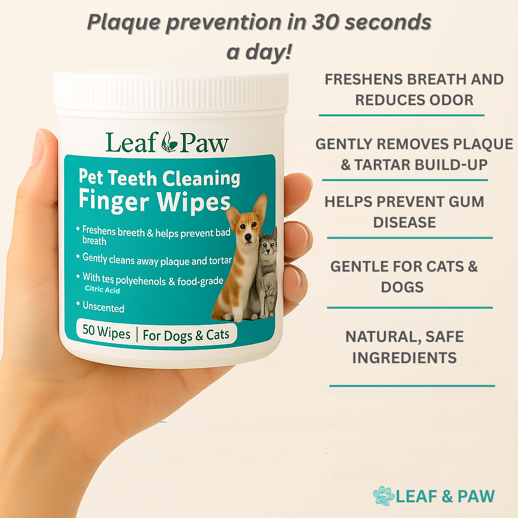 Leaf & Paw - Pet dental wipes