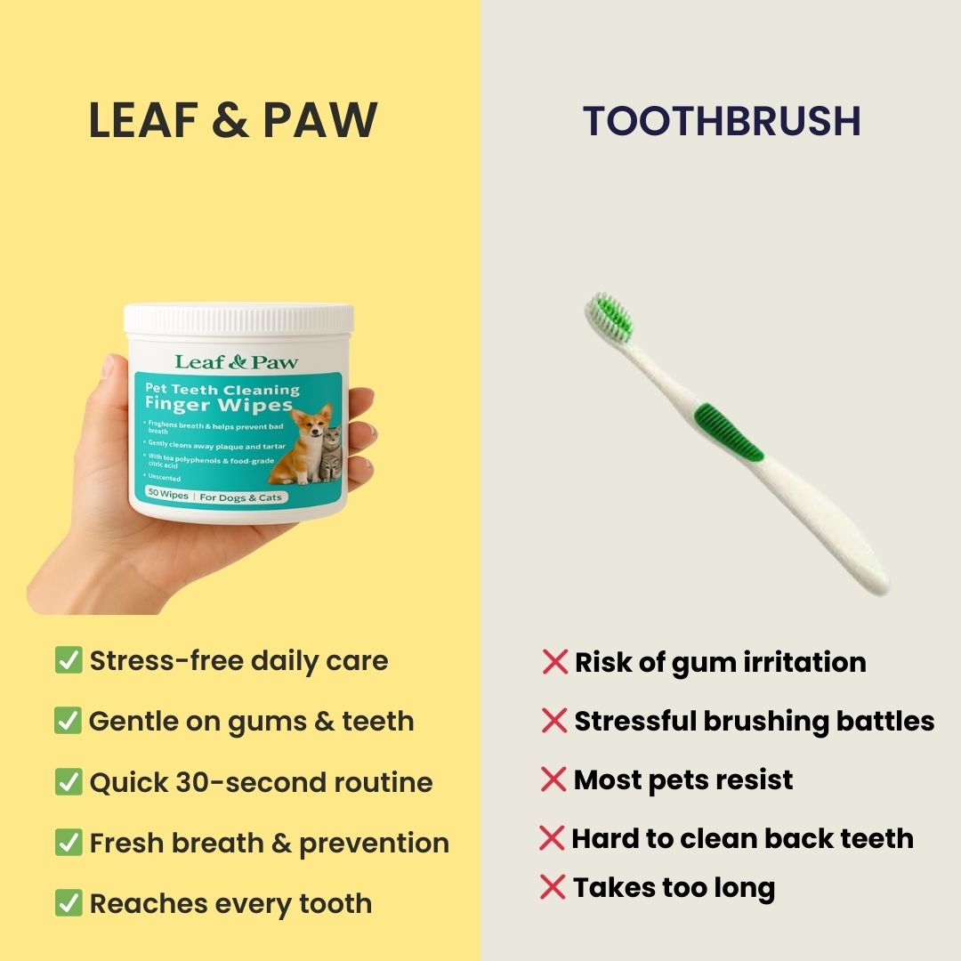 Leaf & Paw - Pet dental wipes